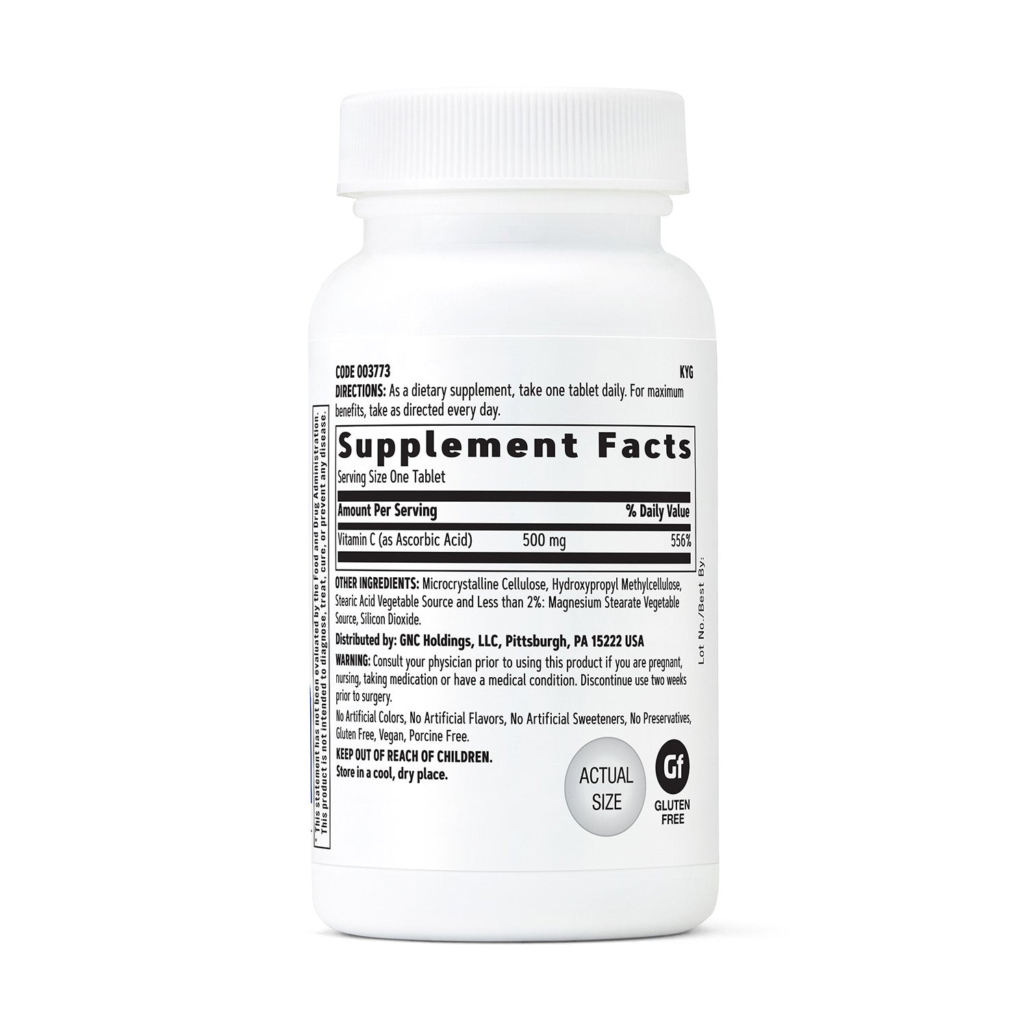 فيتامين سي من جي إن سي 500 ملغ