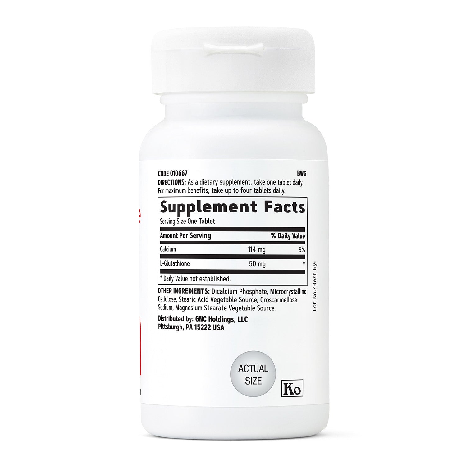 GNC L-Glutathione 50 mg