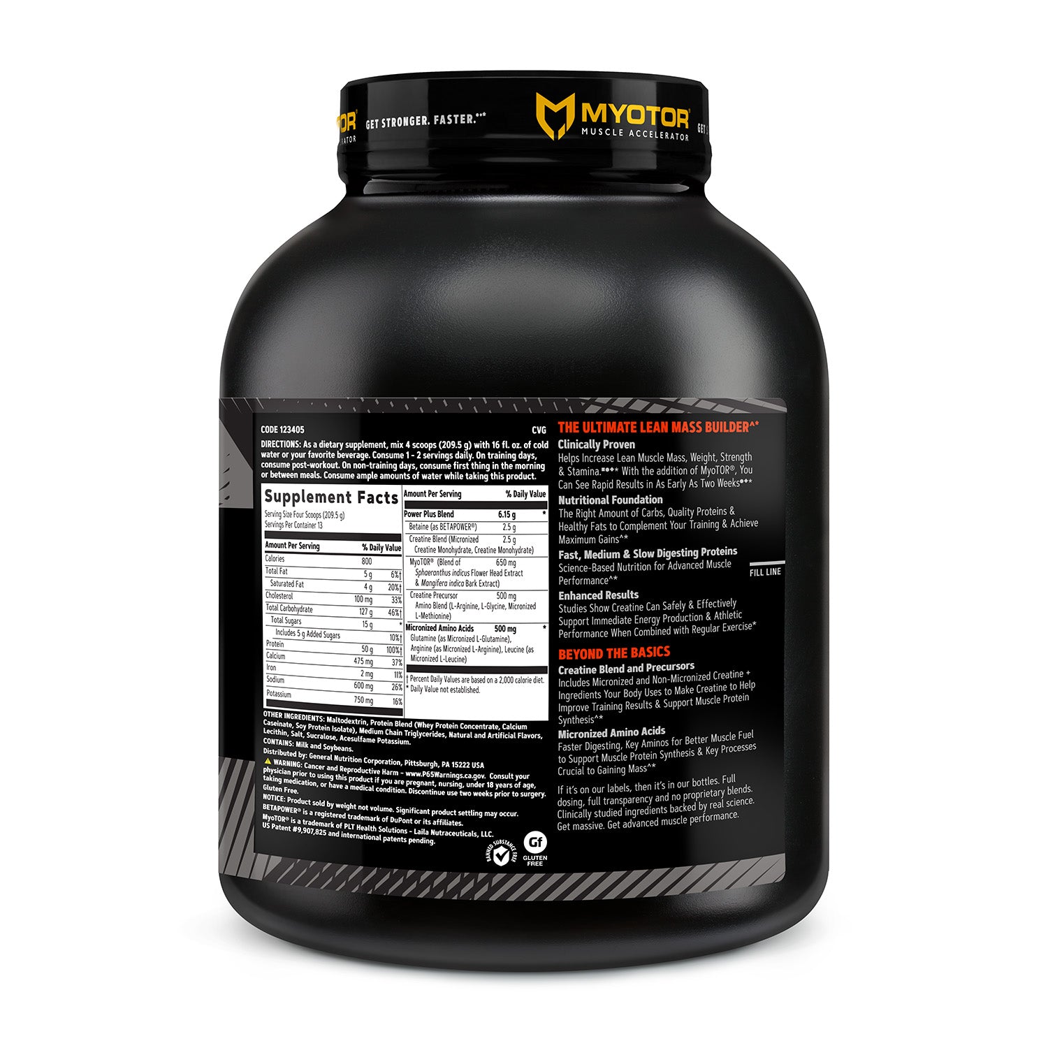 GNC AMP® Mass XXX™ مع MyoTOR®