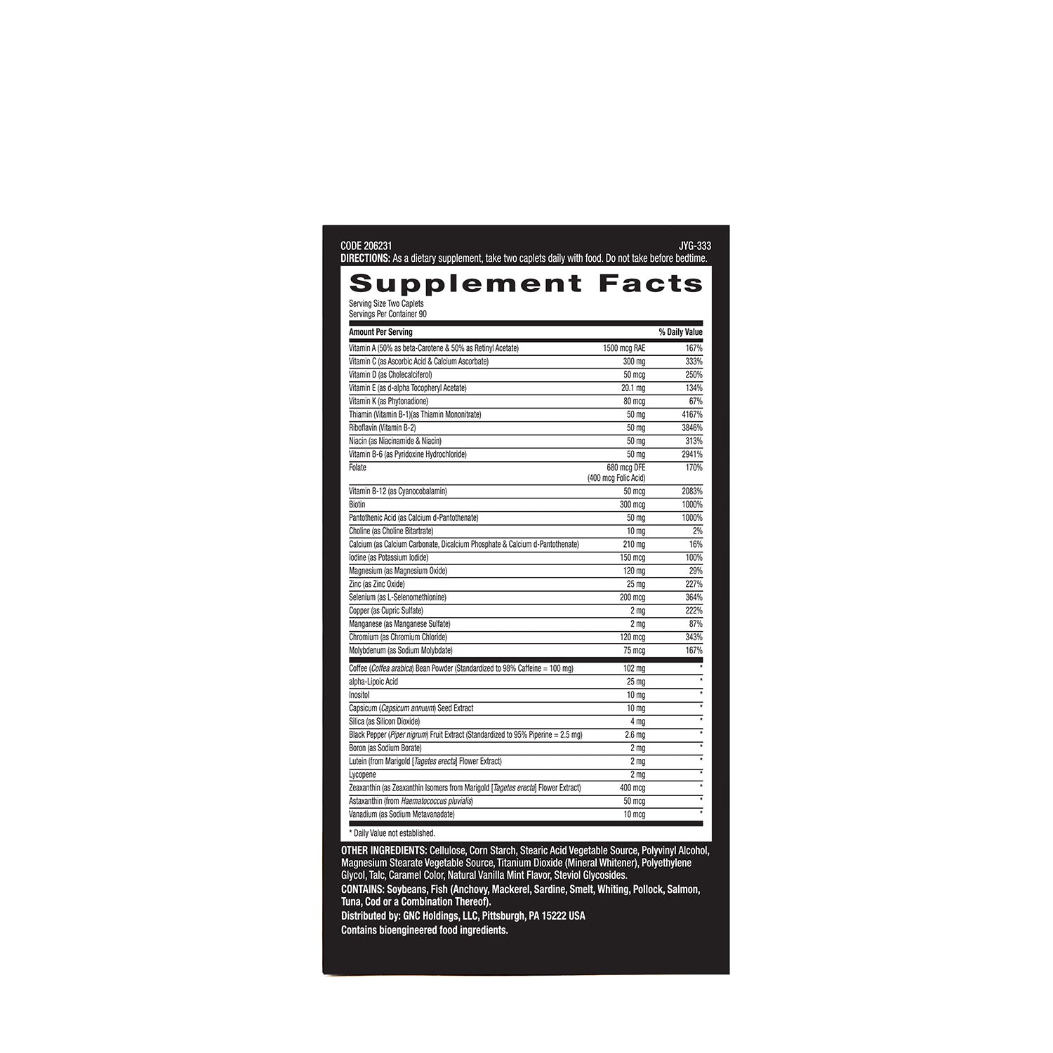 فيتامينات متعددة GNC Mega Men® للطاقة والتمثيل الغذائي