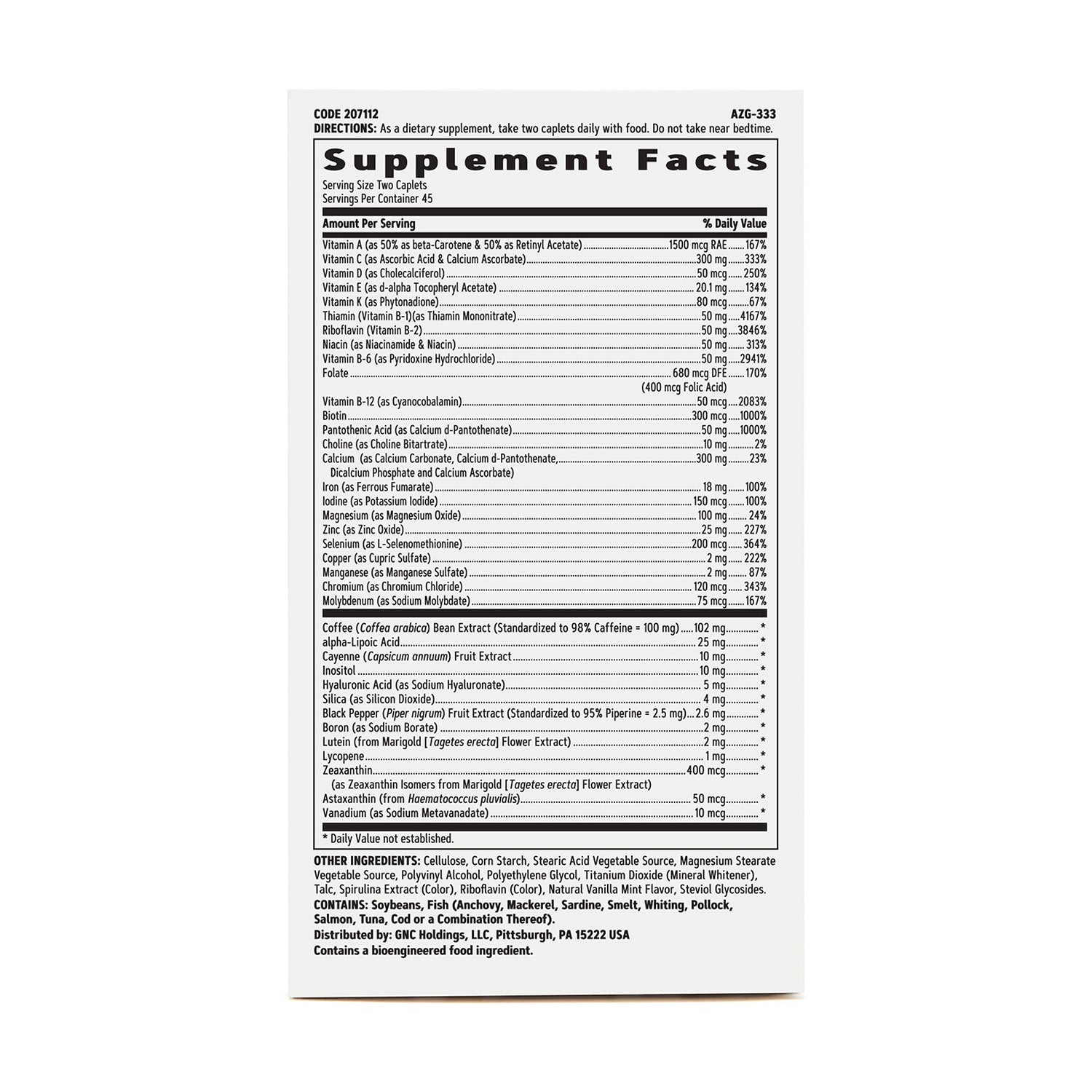 فيتامينات متعددة من جي إن سي للنساء - طاقة وأيض - إطلاق تدريجي