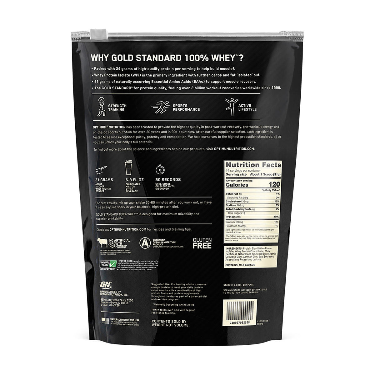 Optimum Nutrition® Gold Standard® 100% Whey