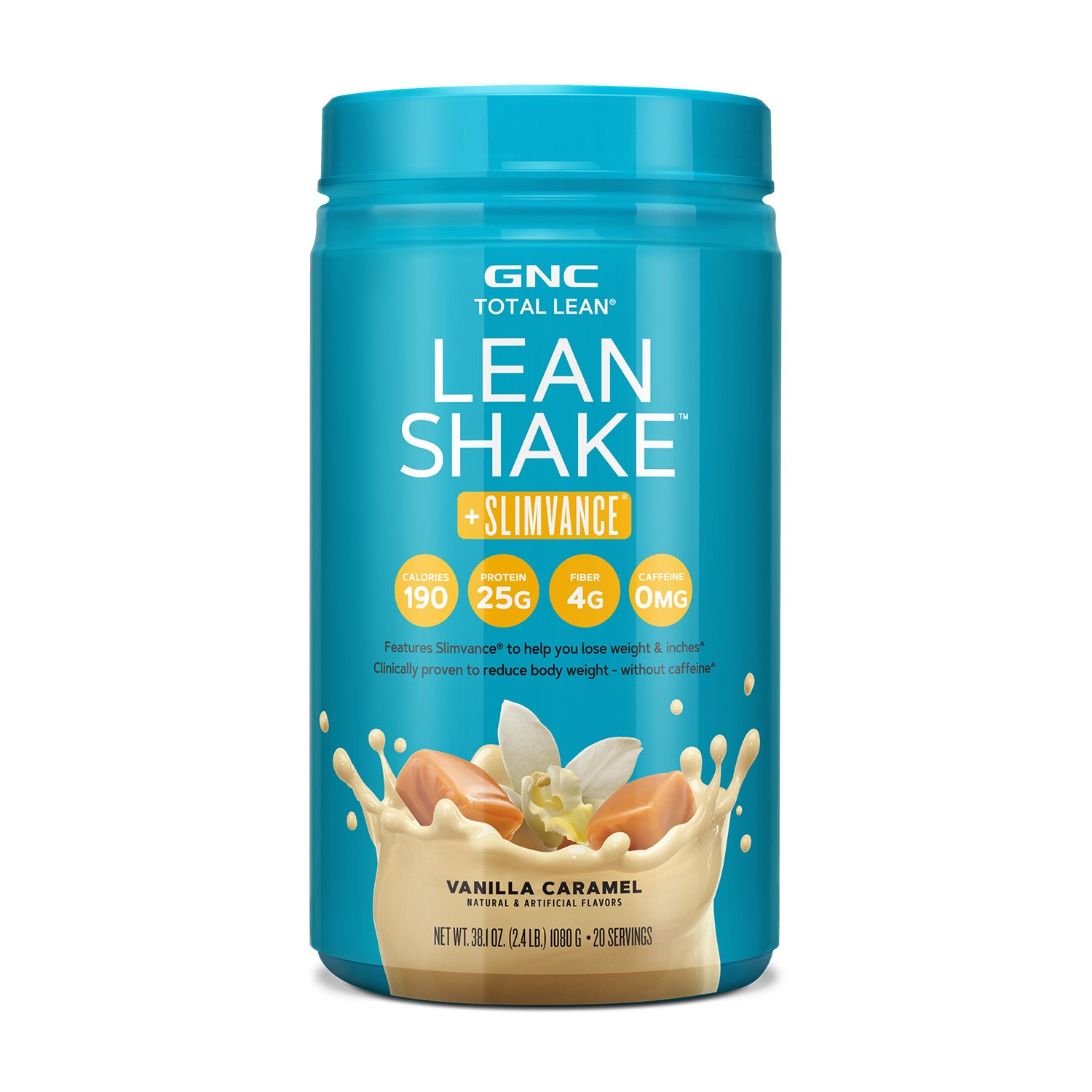 GNC Total Lean® Lean Shake™ + Slimvance® خالي من الكافيين
