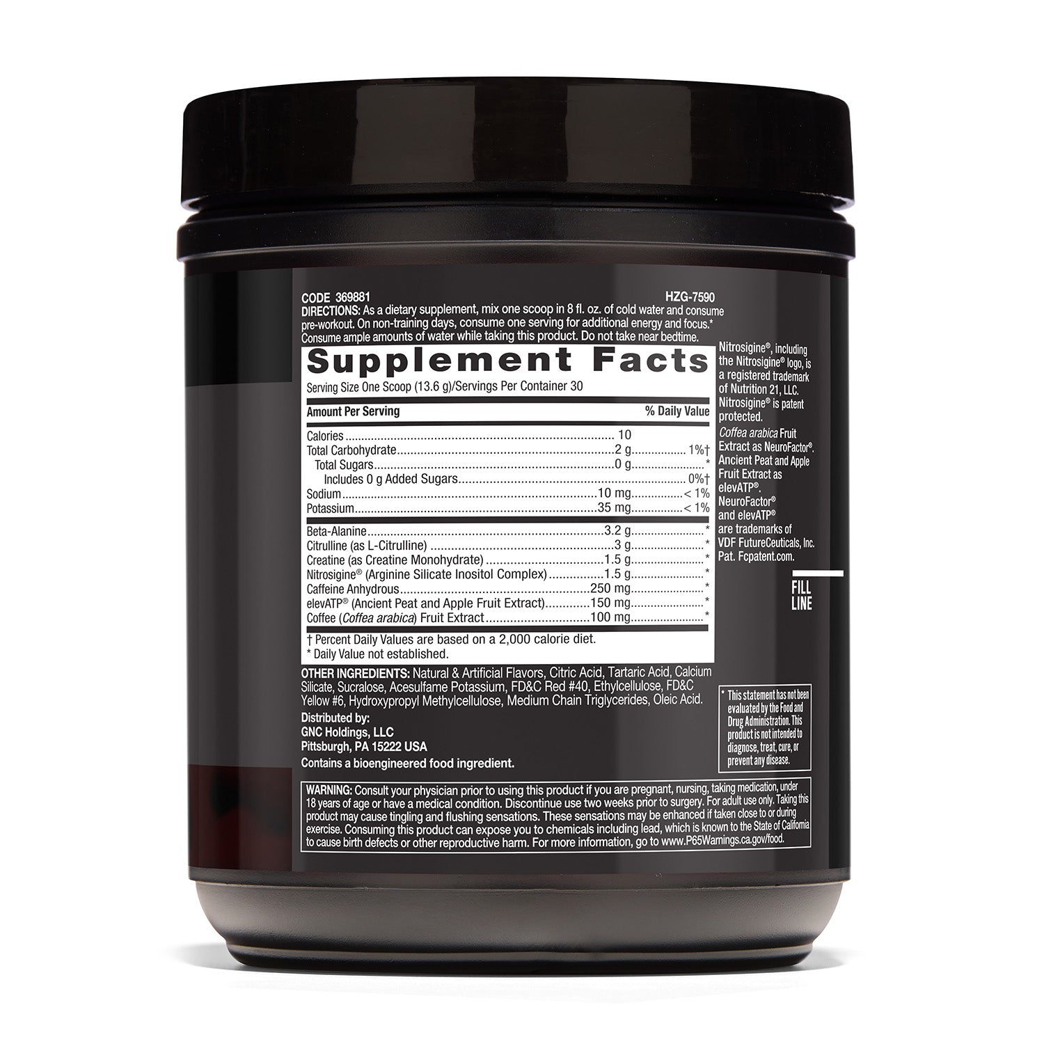 GNC Beyond Raw® LIT™ Pre-Workout