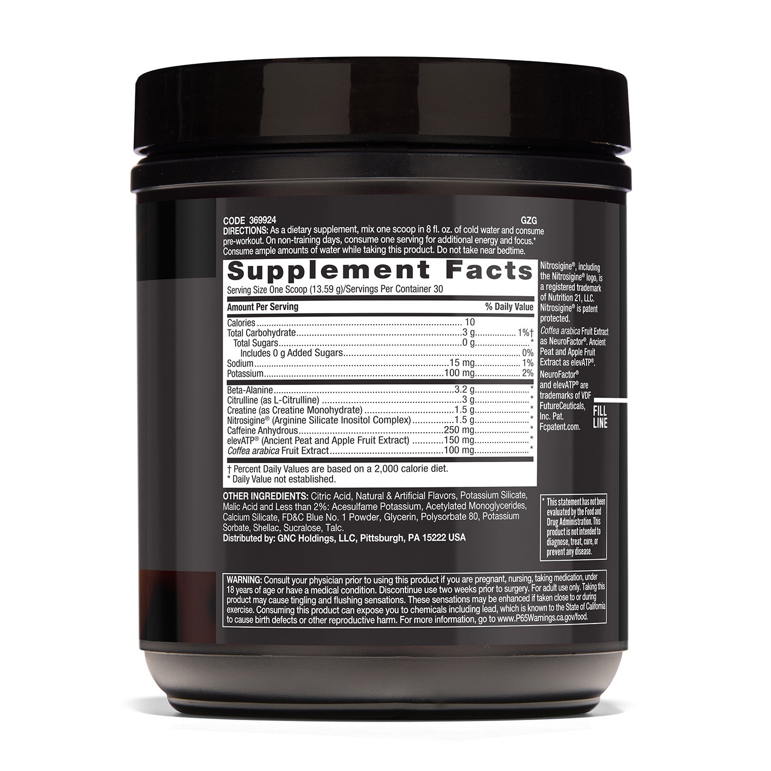 GNC Beyond Raw® LIT™ Pre-Workout