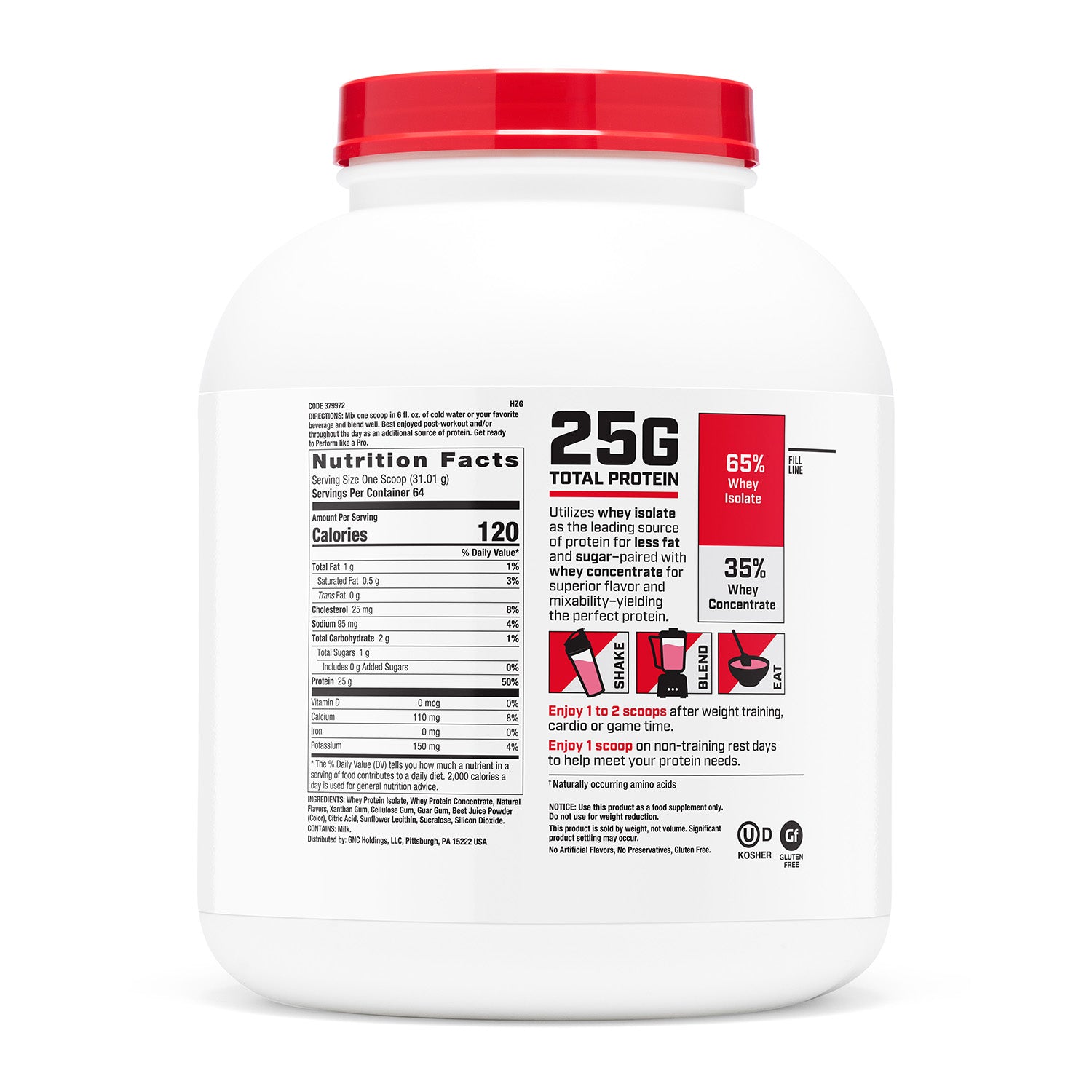 GNC Pro Performance® 2.0 100% Whey