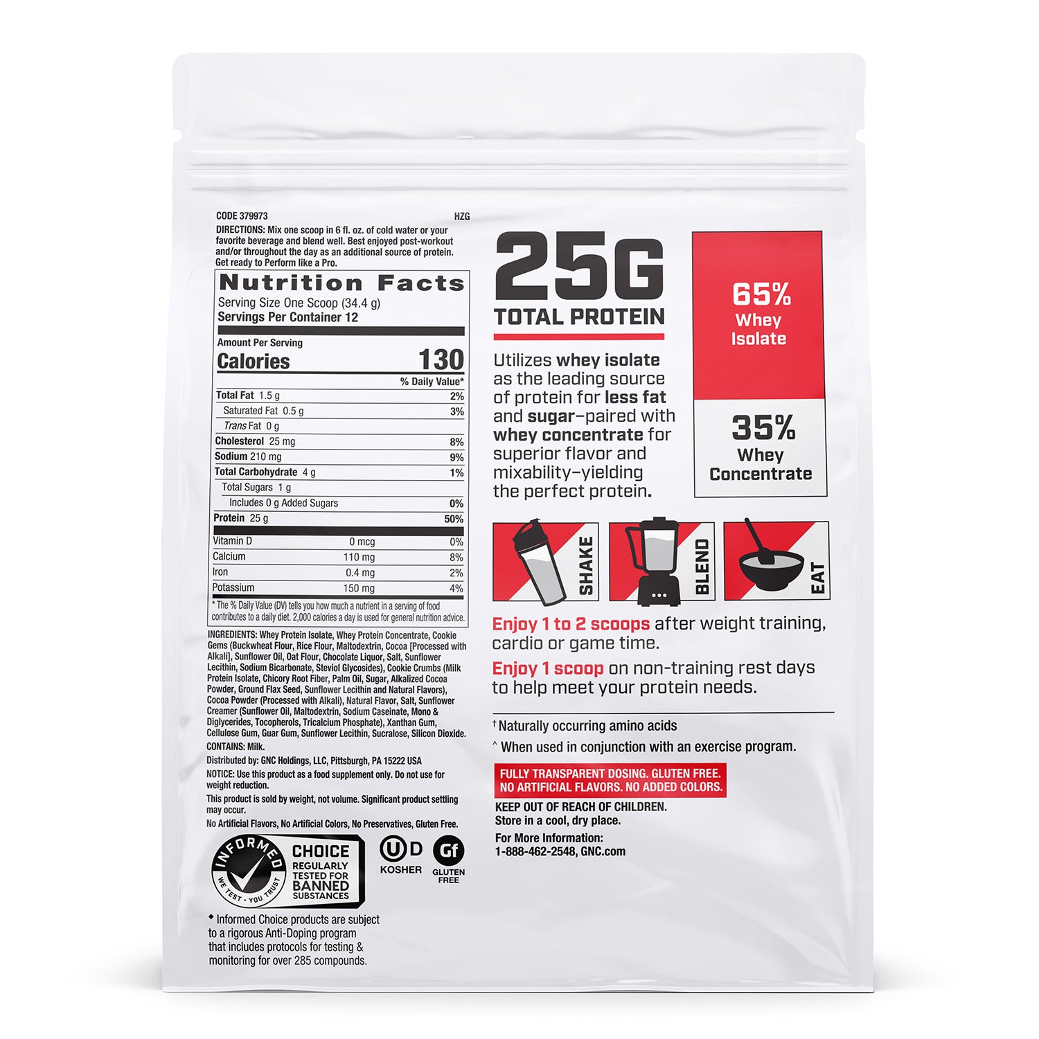 GNC Pro Performance® 2.0 100% Whey