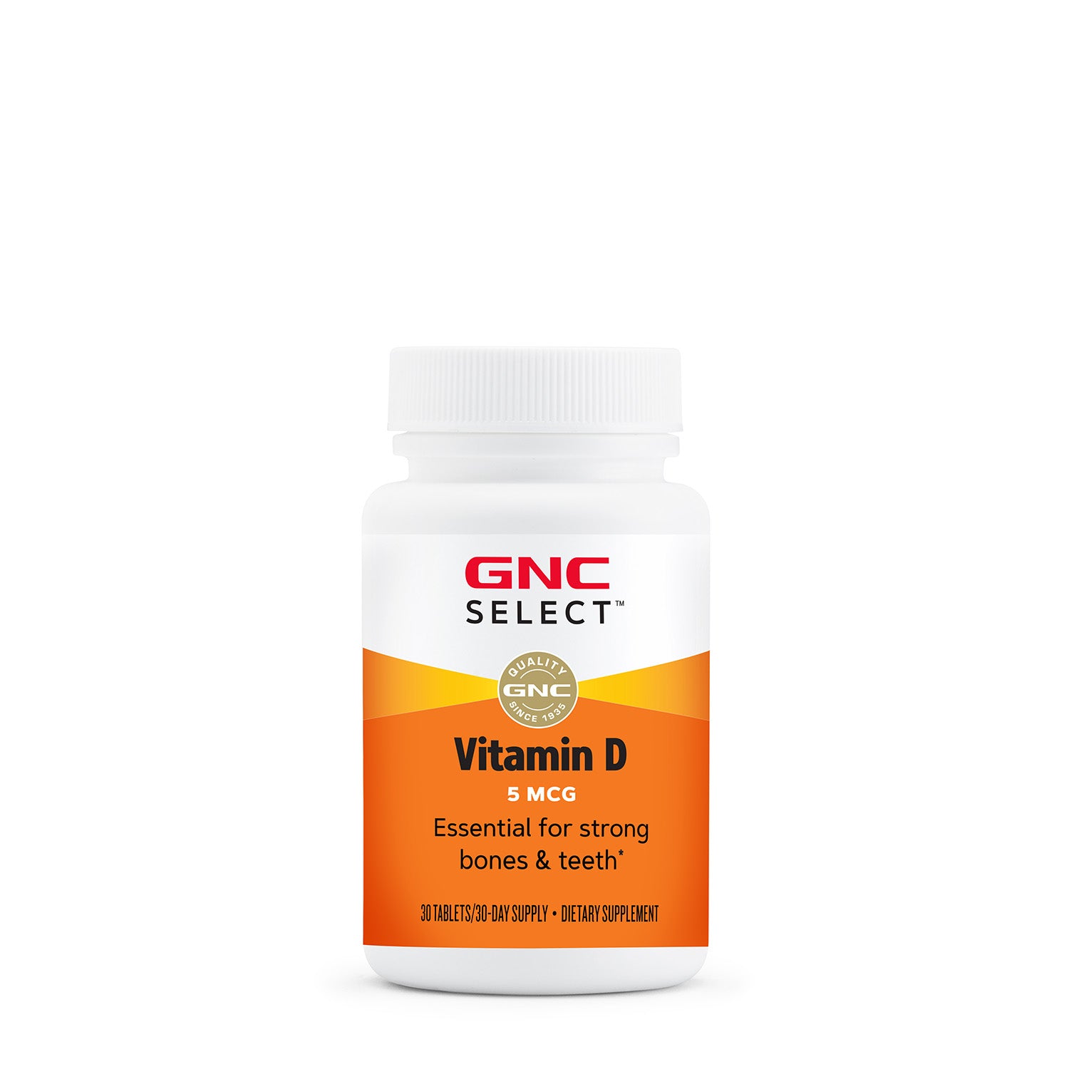 GNC Select™ Vitamin D 5 mcg (EXPIRY AUG 2026)