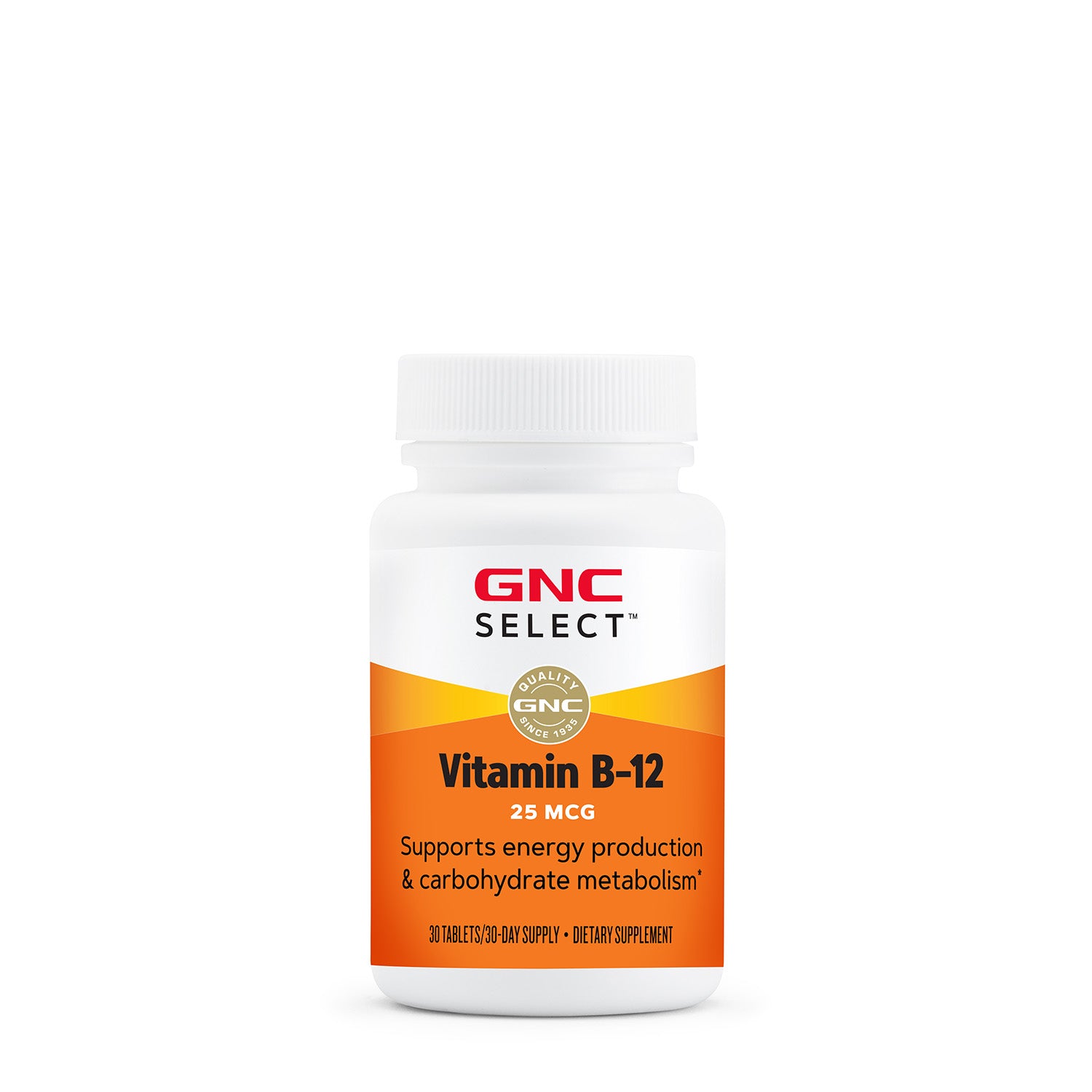 GNC Select™ Vitamin B-12 25 mcg (EXPIRY AUG 2026)