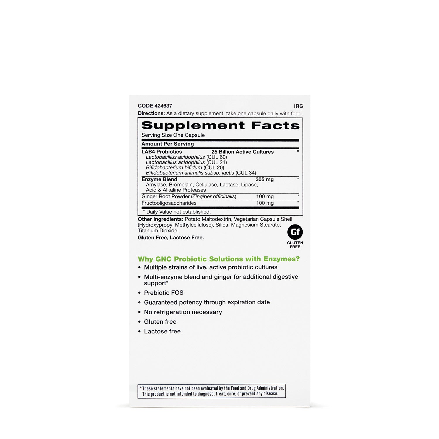 حلول بروبيوتيك من جي إن سي مع إنزيمات 25 مليار وحدة تشكيل مستعمرة