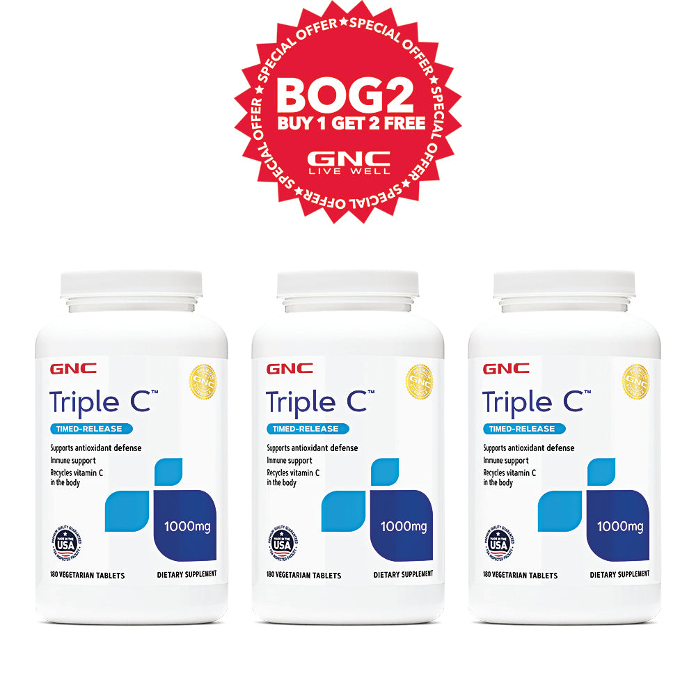 GNC Triple C™ 1000 mg (اشترِ واحدًا واحصل على الثاني)