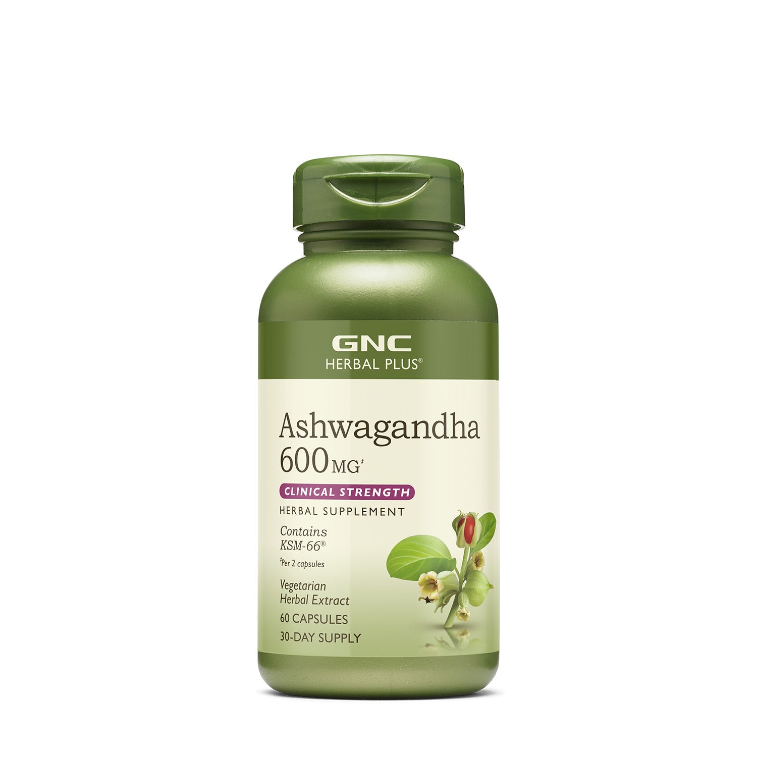 GNC Herbal Plus® Ashwagandha 600 mg