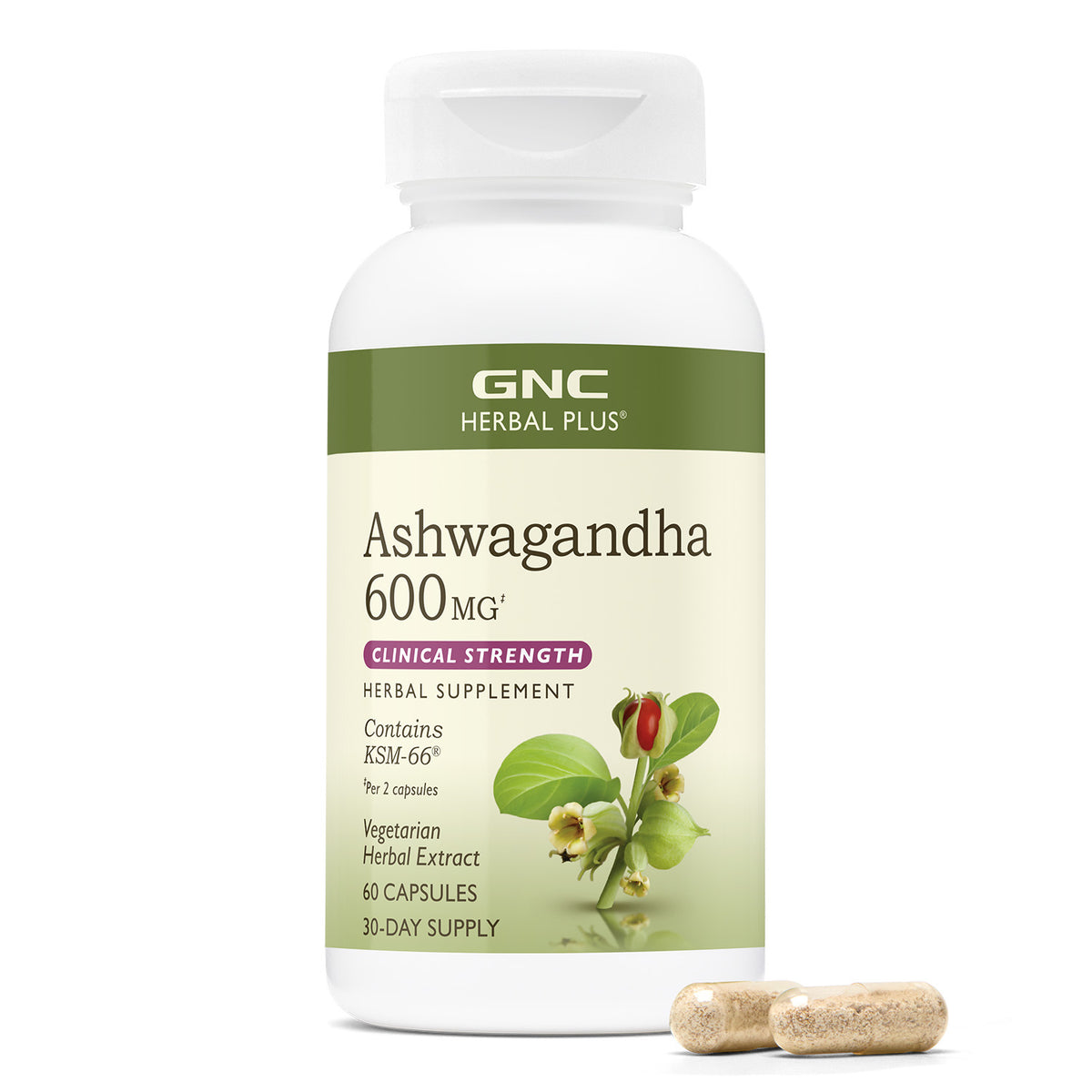 GNC Herbal Plus® Ashwagandha 600 mg