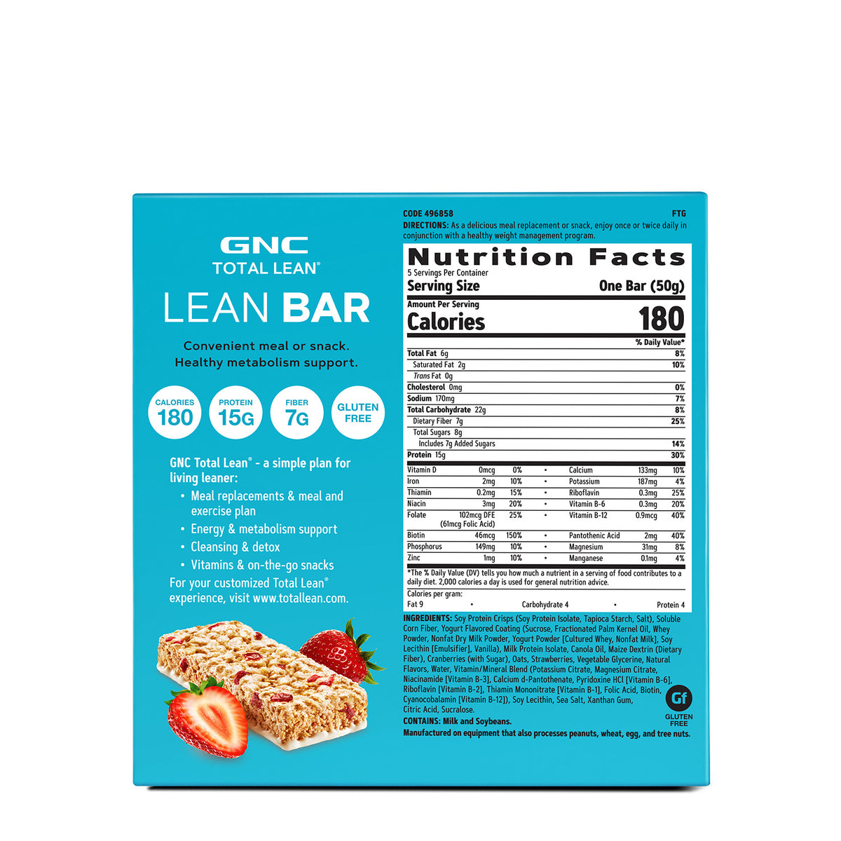 GNC Total Lean® Lean Bar 50g (EXPIRY NOV 2026)
