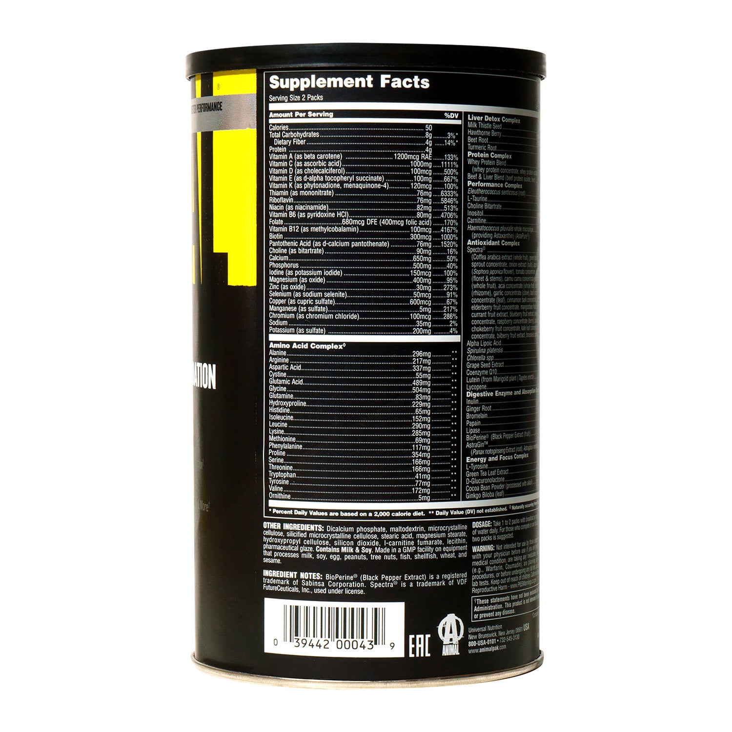 Universal Nutrition Animal Pak® Ultimate Foundation