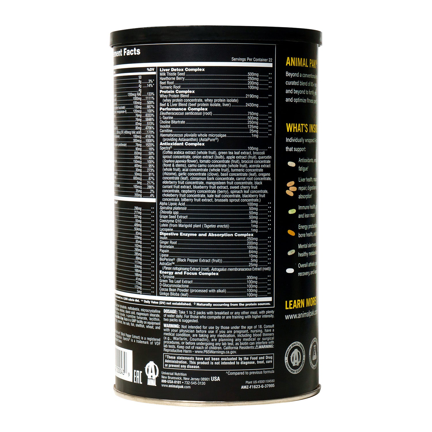 يونيفرسال نيوتريشن أنيمال باك® ألتيميت فاونديشن