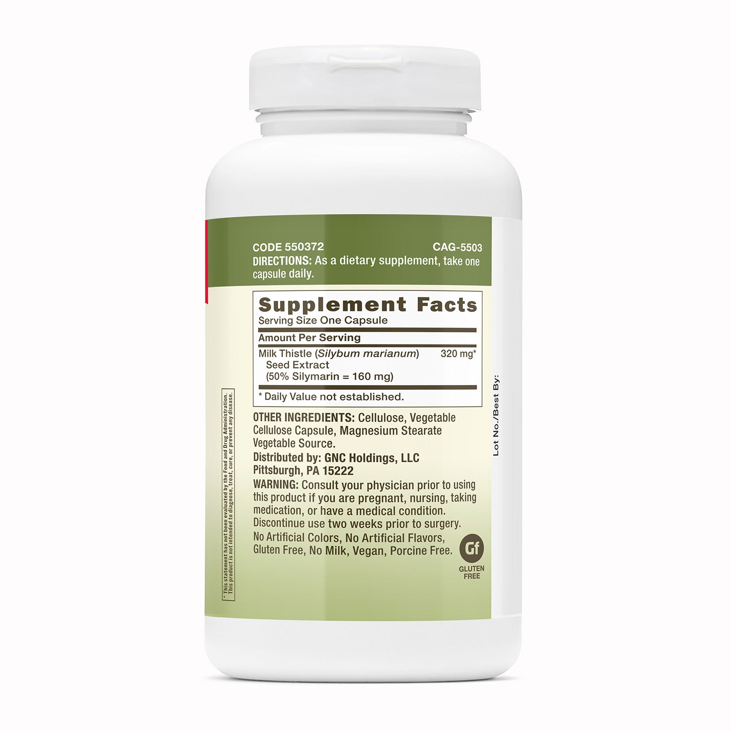GNC Herbal Plus® Milk Thistle 320 mg