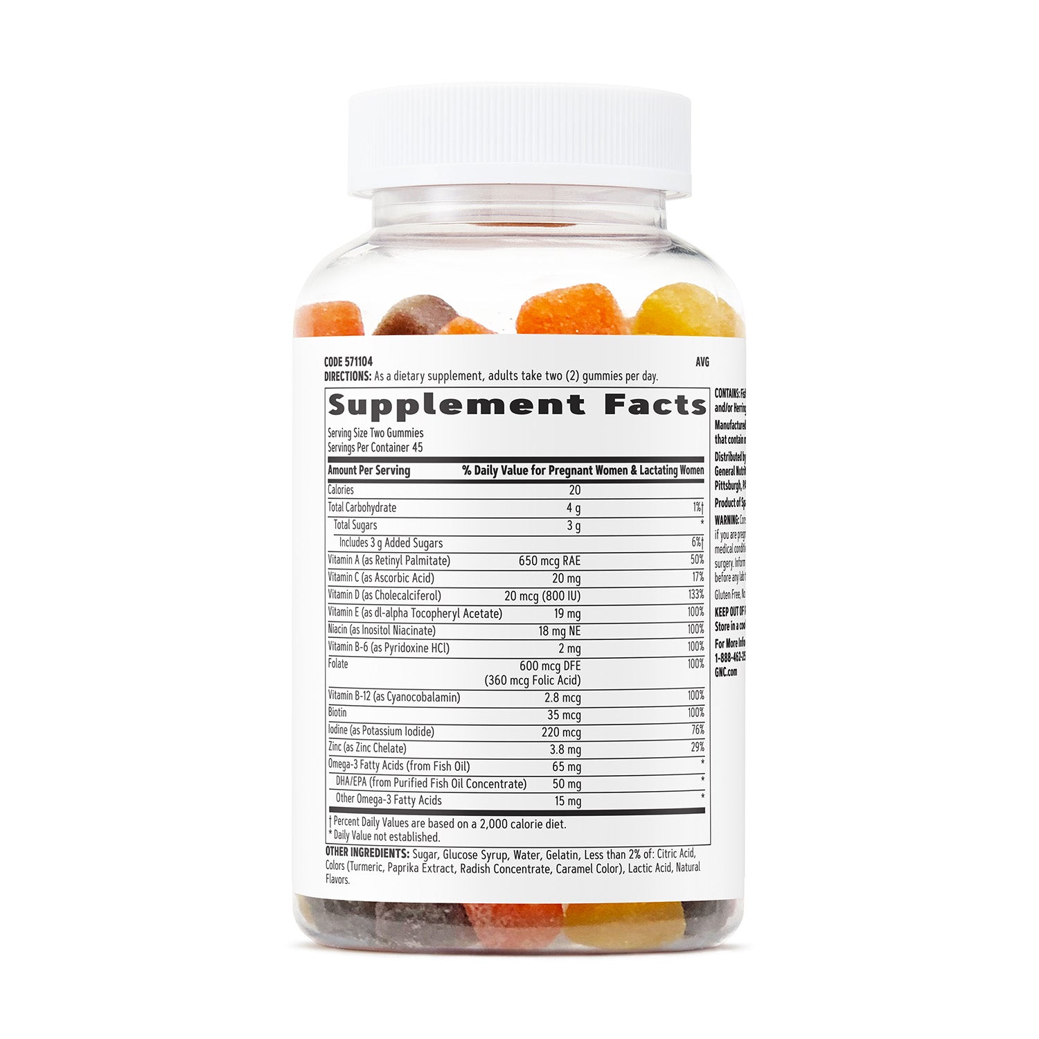 GNC Women's Multivitamin Prenatal Gummy