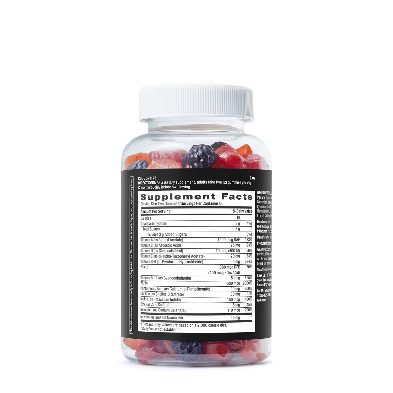 GNC Mega Men® Essentials 50 Plus Gummy Multivitamin
