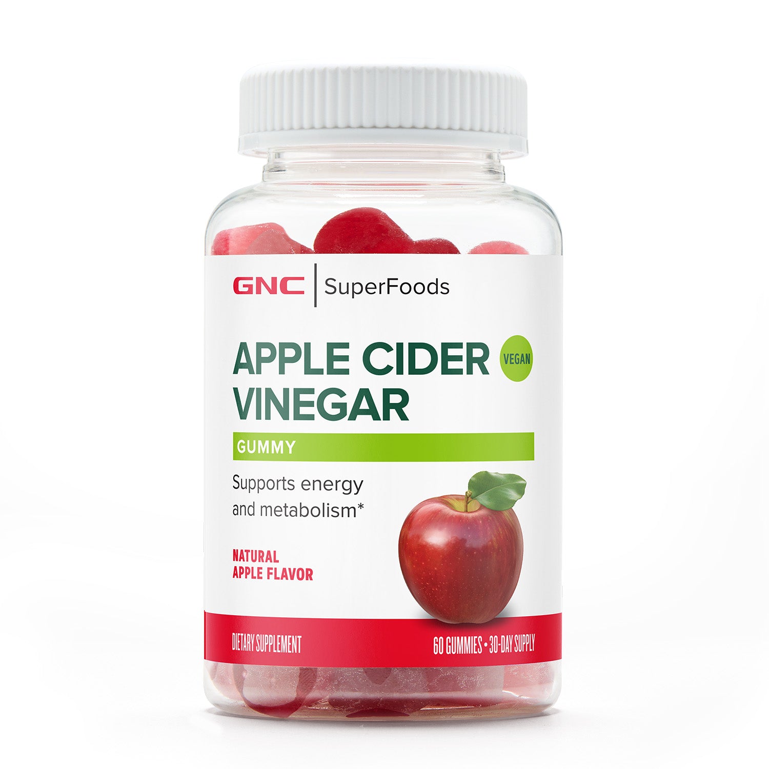 علكة خل التفاح سوبر فودز من جي إن سي