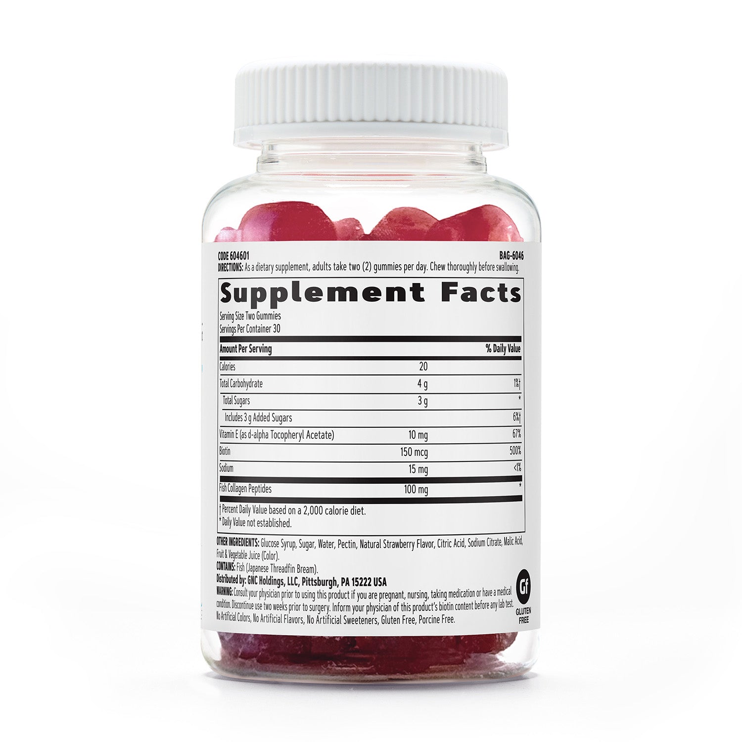 GNC Gummy للشعر والبشرة والأظافر للنساء