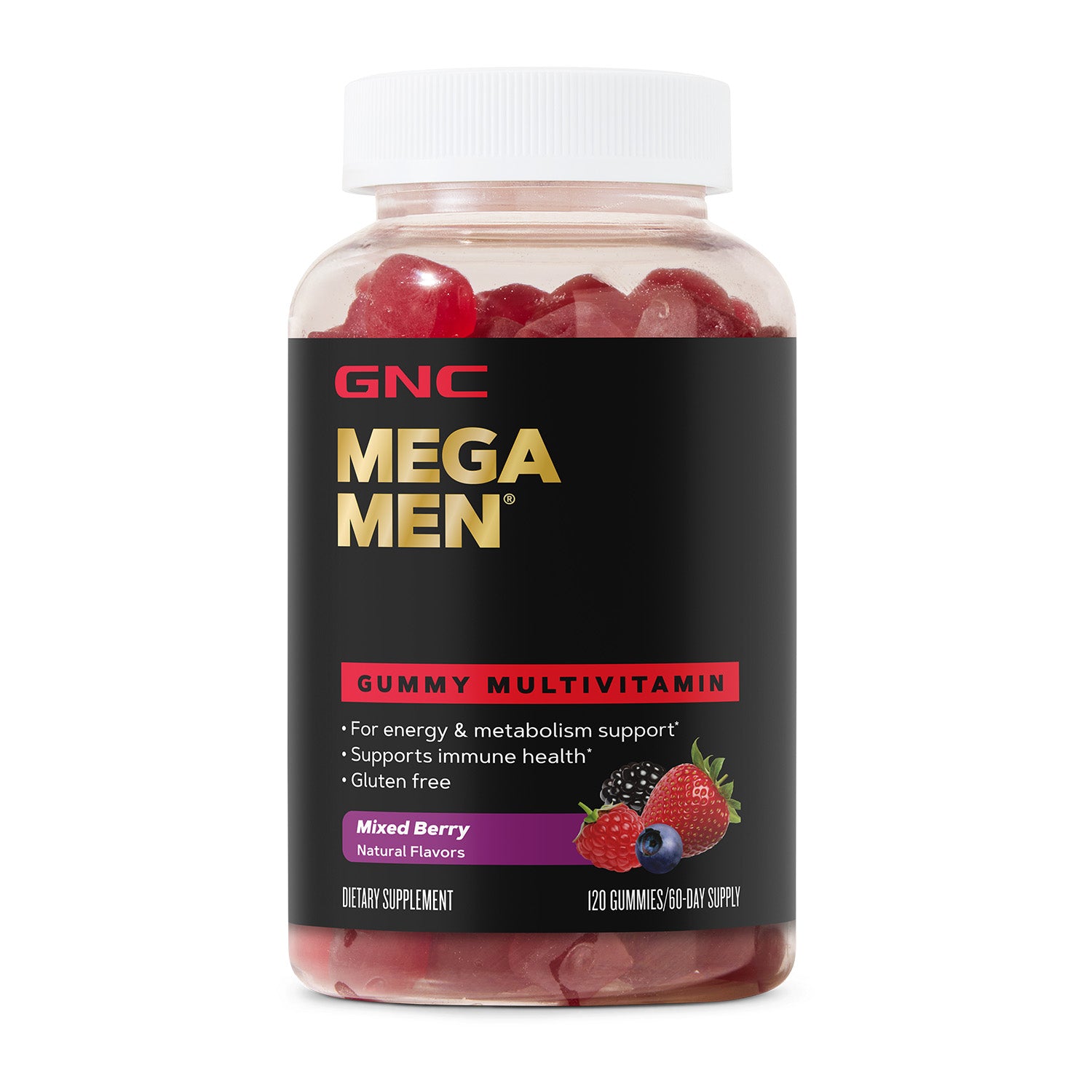 مجموعة GNC Mega Men® Gummy Multivitamin العالمية