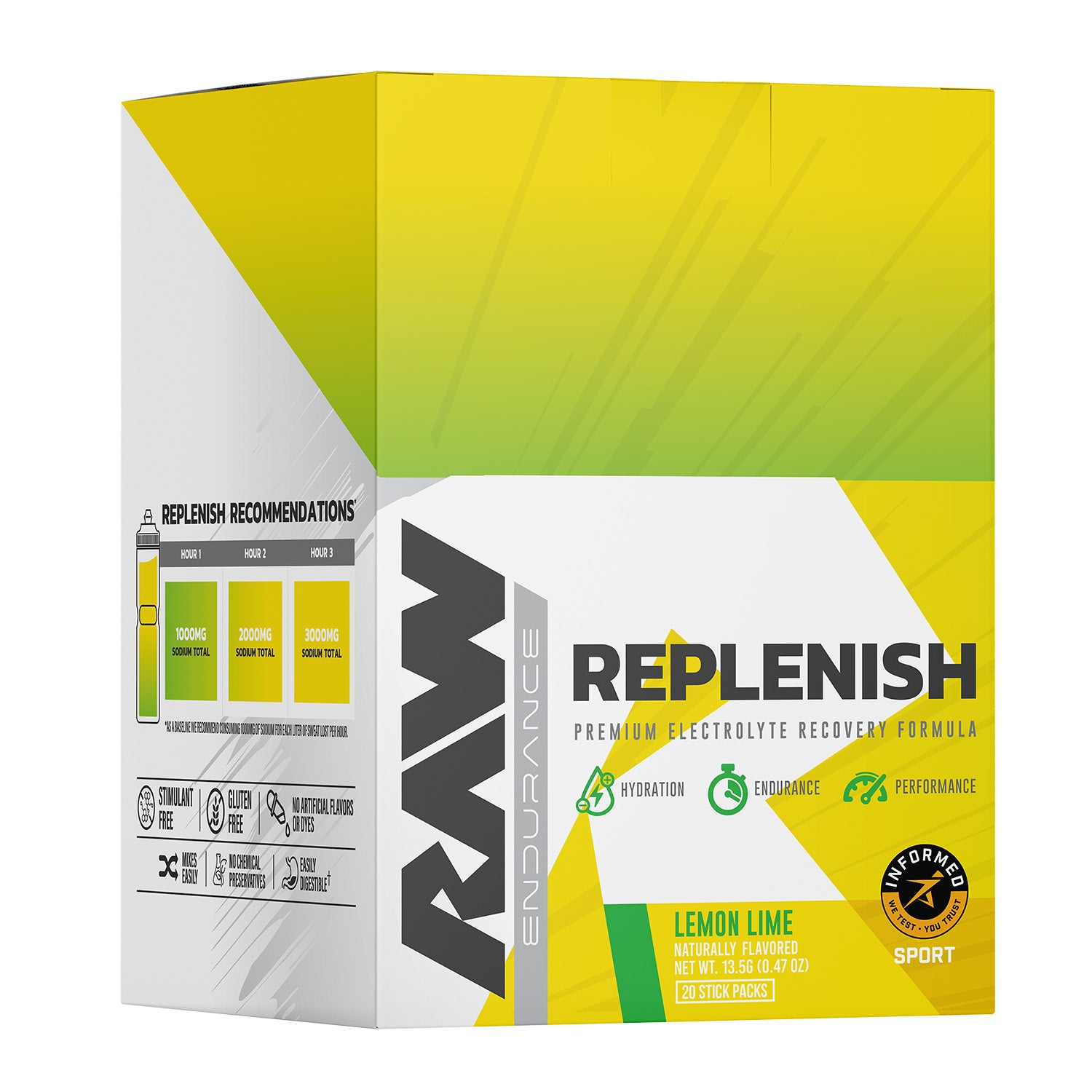 RAW Nutrition Replenish Premium Electrolyte Recovery