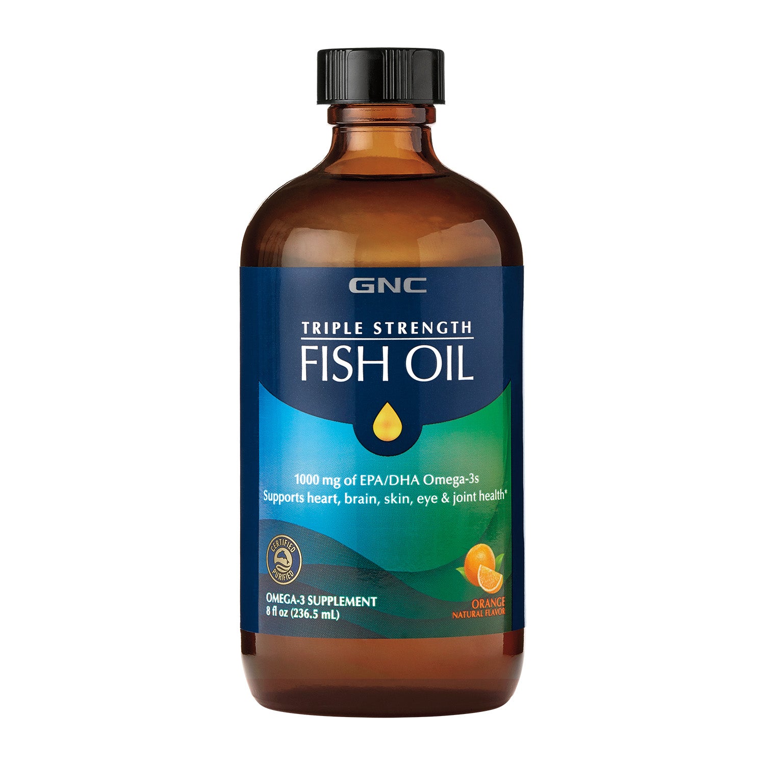 زيت السمك ثلاثي القوة من جي إن سي - سائل