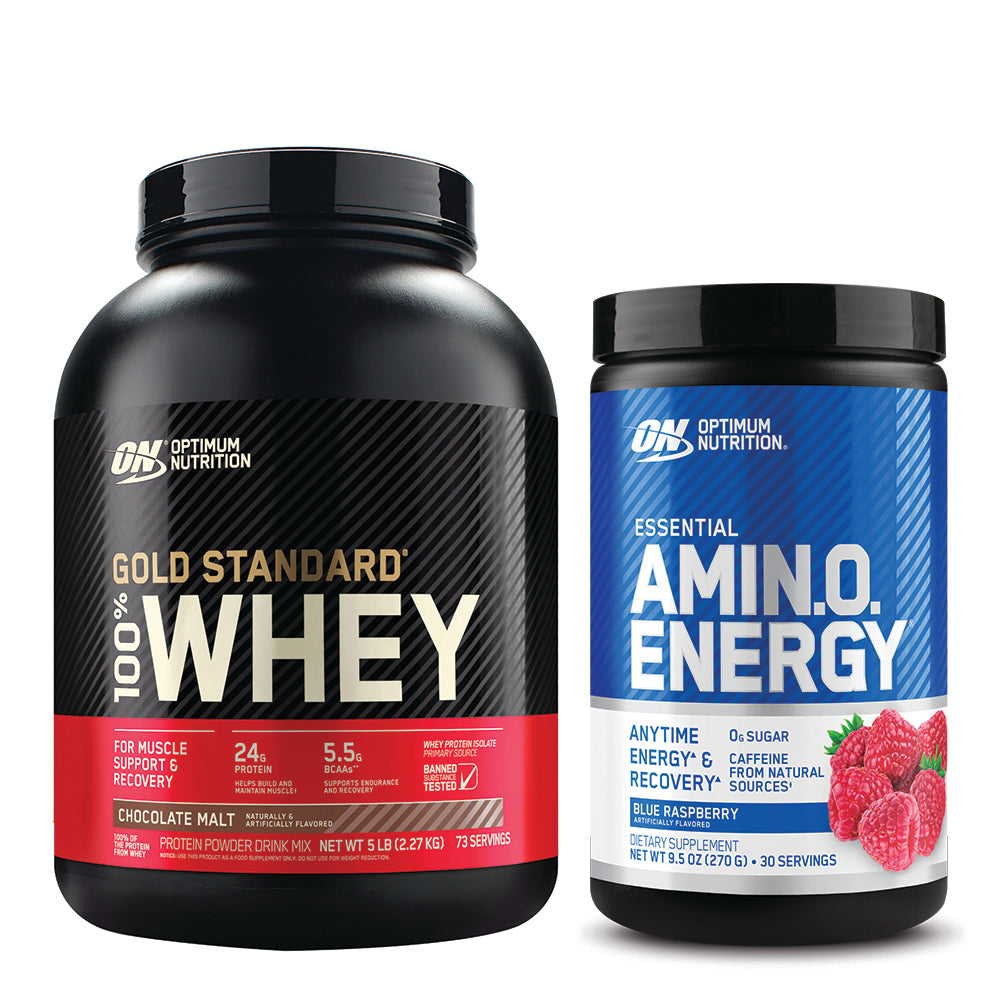 Optimum Nutrition® Gold Standard® 100% Whey & Essential Amino Energy® Bundle