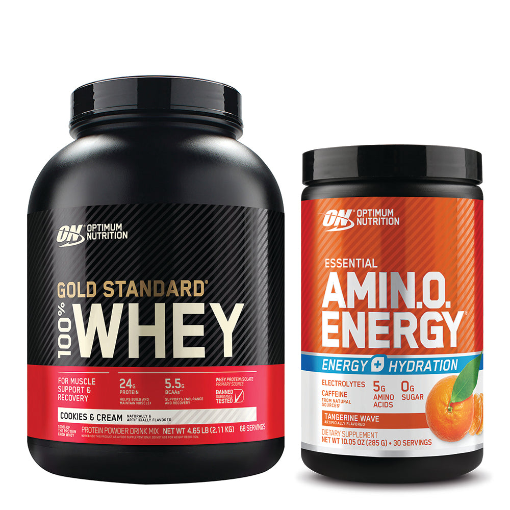 Optimum Nutrition® Gold Standard® 100% Whey & Essential Amino Energy® Bundle