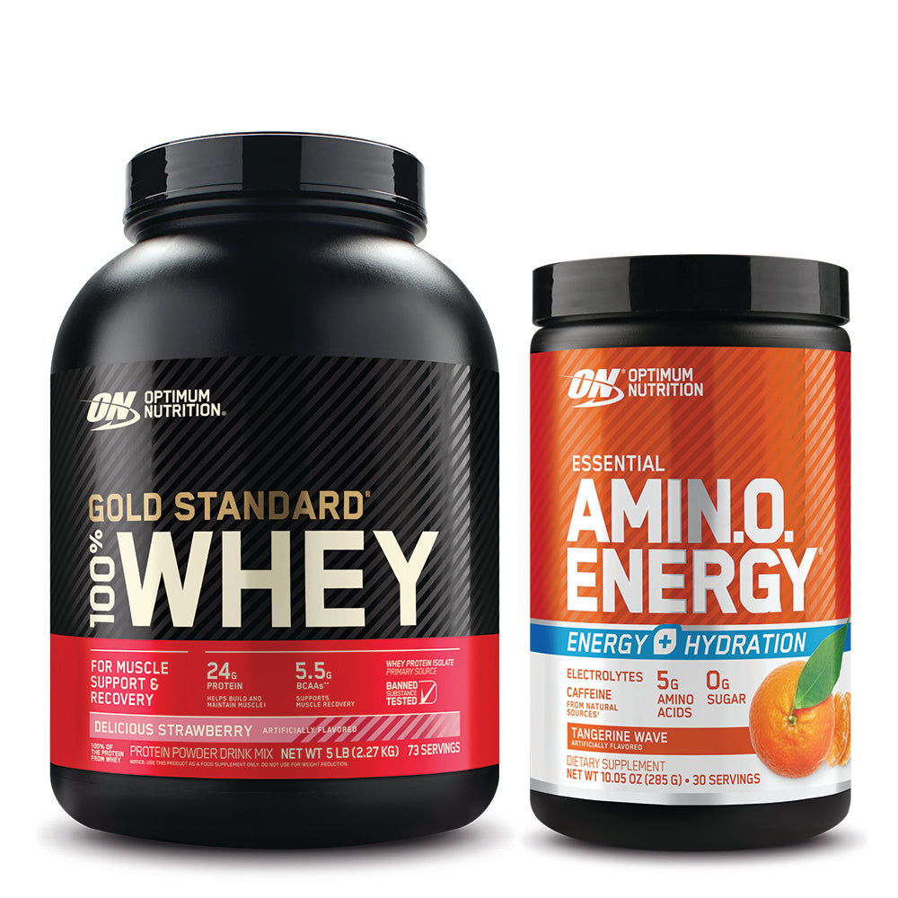 Optimum Nutrition® Gold Standard® 100% Whey & Essential Amino Energy® Bundle