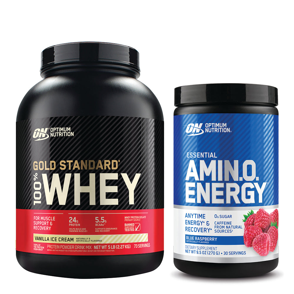 Optimum Nutrition® Gold Standard® 100% Whey & Essential Amino Energy® Bundle