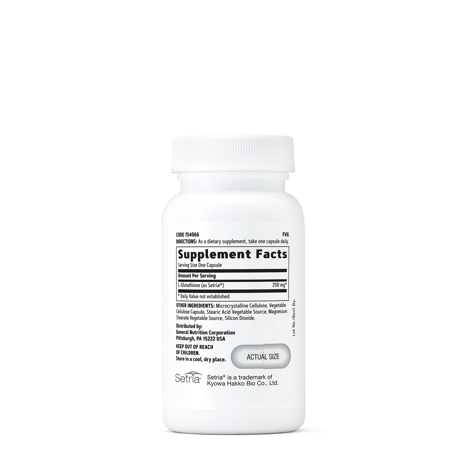GNC Glutathione 250 mg