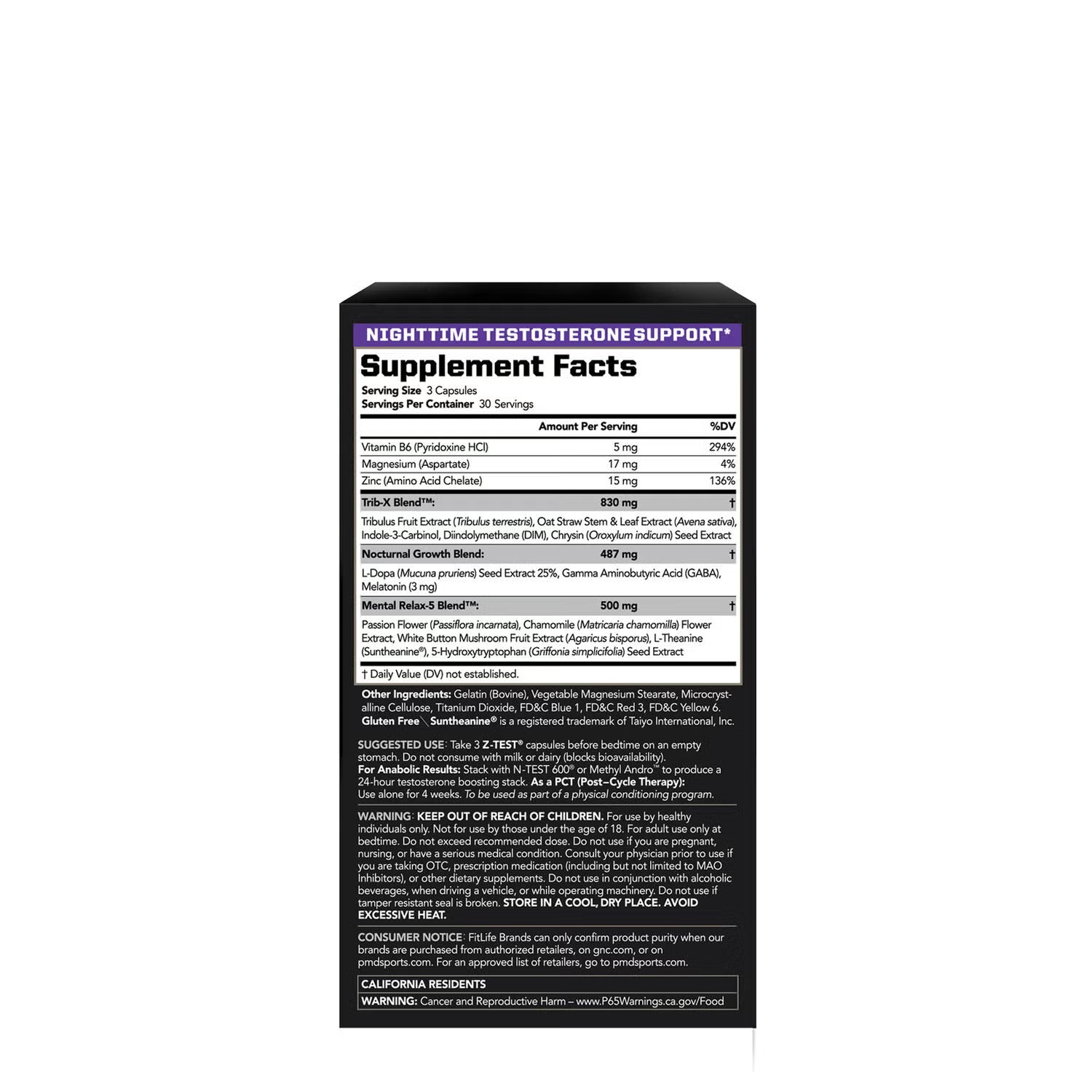 معزز اختبار PMD® Z-Test الليلي لتستوستيرون