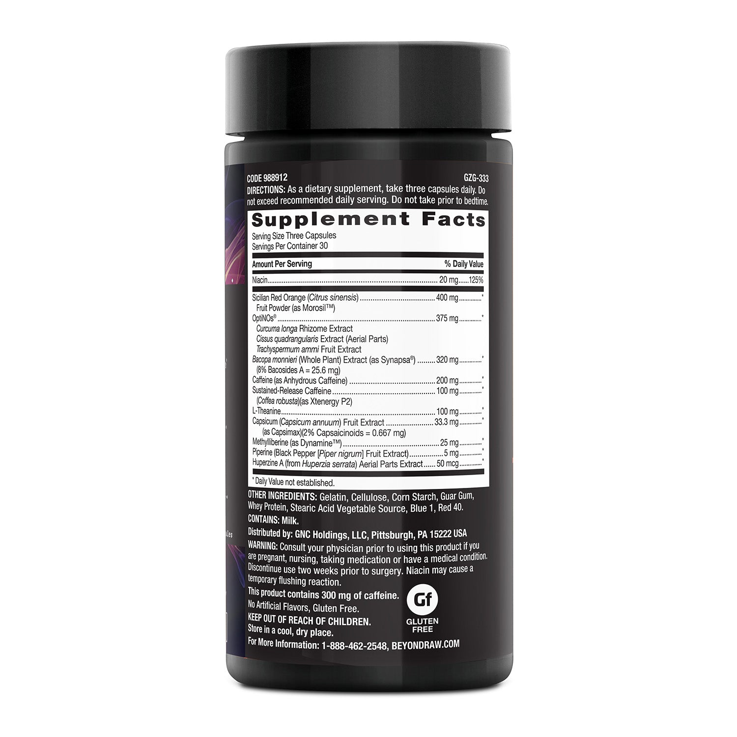 منشط الأيض بيوند راو® بيرن إم إف™ من جي إن سي