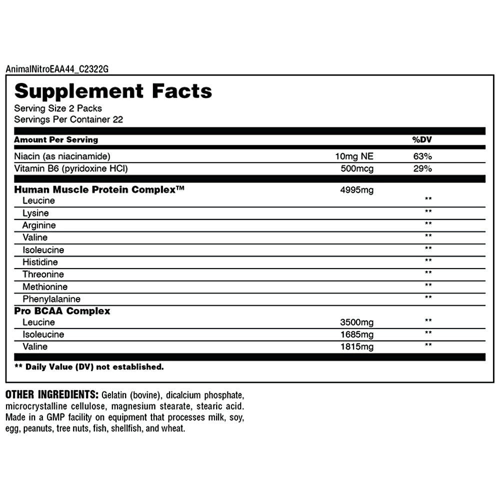 Universal Nutrition Animal® Nitro® EAA