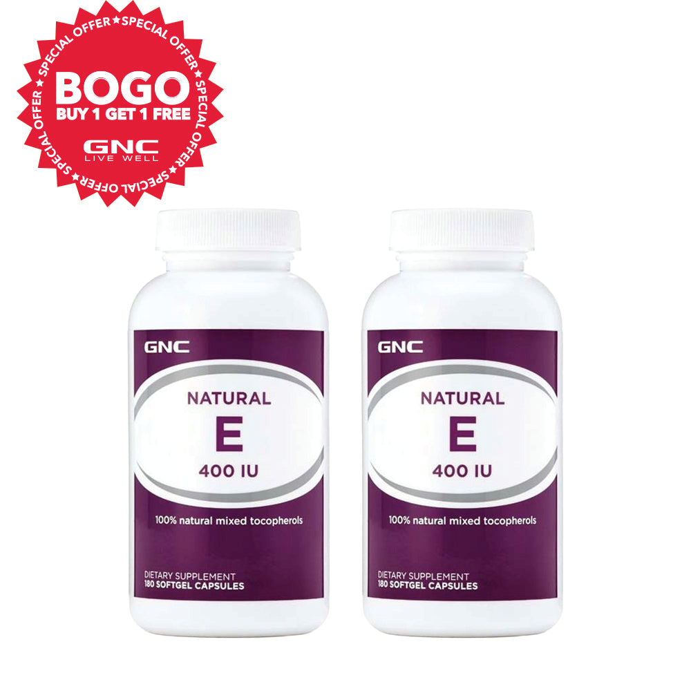 GNC Natural E 400 IU (اشترِ واحدًا واحصل على الثاني مجانًا)
