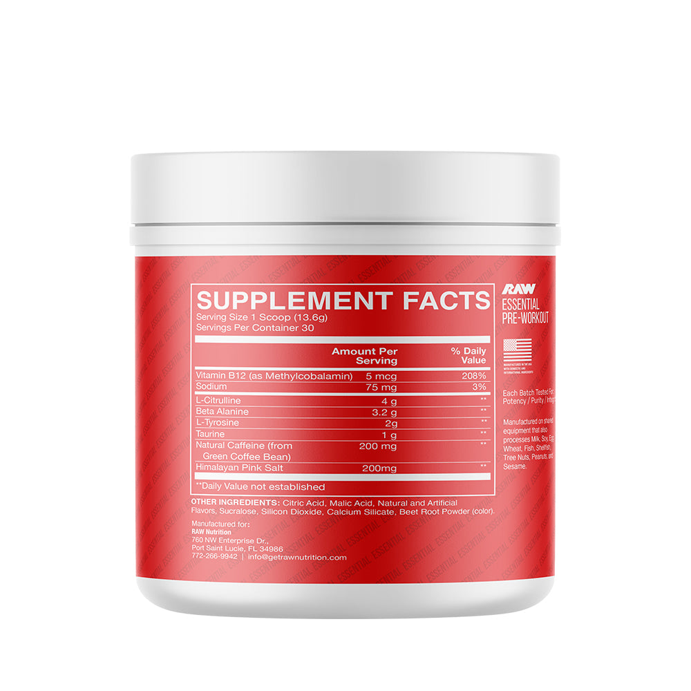 RAW Nutrition BUM Essential Pre Workout