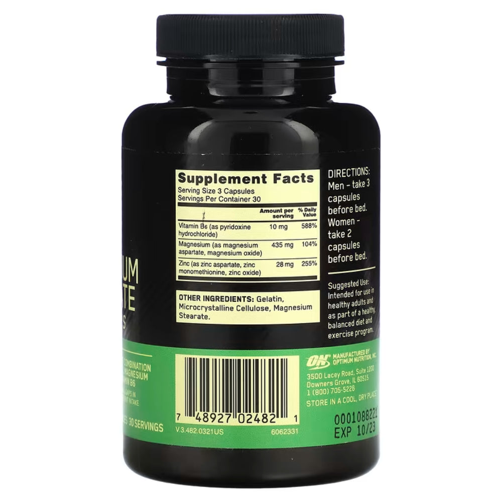 أسبارتات الزنك والمغنيسيوم من أوبتيموم نيوتريشن®
