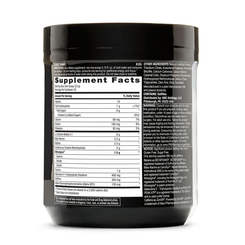 GNC Beyond Raw® LIT AF™ قبل التمرين