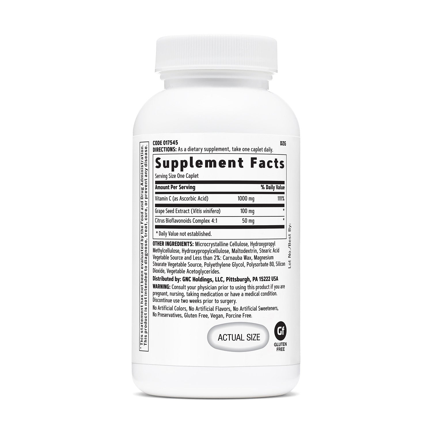GNC Vitamin C 1000 mg + Grape Seed 100 mg Time-Release