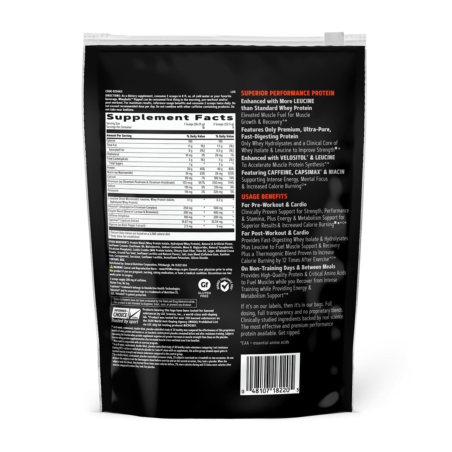GNC AMP® Wheybolic™ Ripped