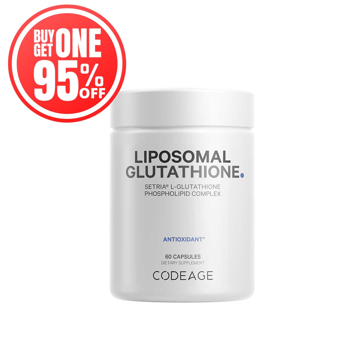 Codeage Liposomal Glutathione Setria® Antioxidant Supplement