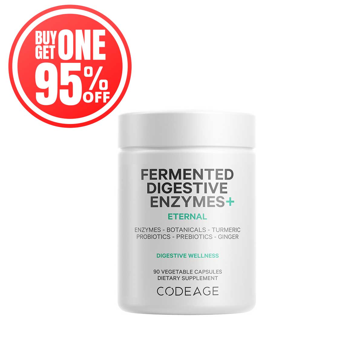 Codeage Fermented Digestive Enzymes with Probiotics and Prebiotics