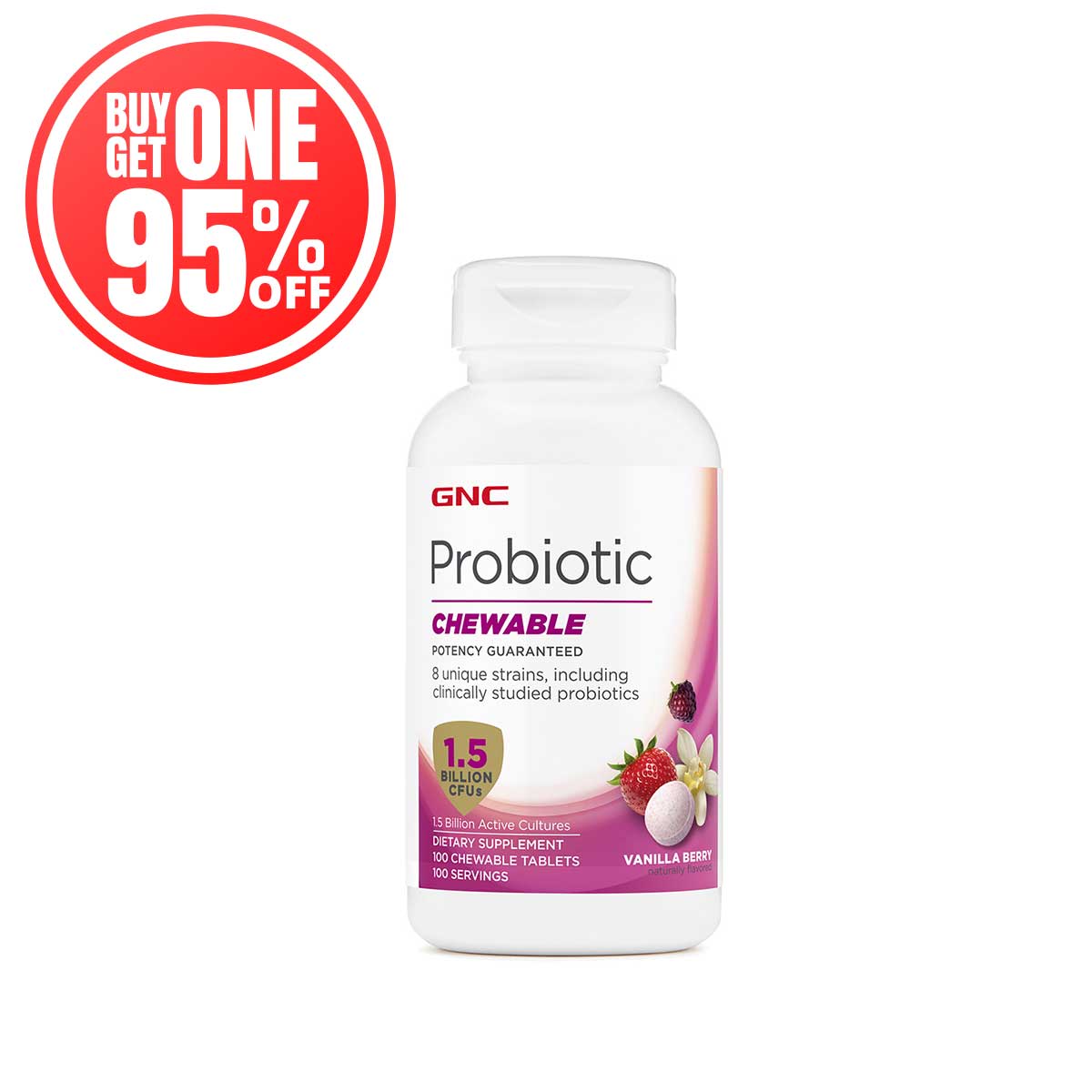 GNC Probiotic Chewable 1.5 Billion CFUs