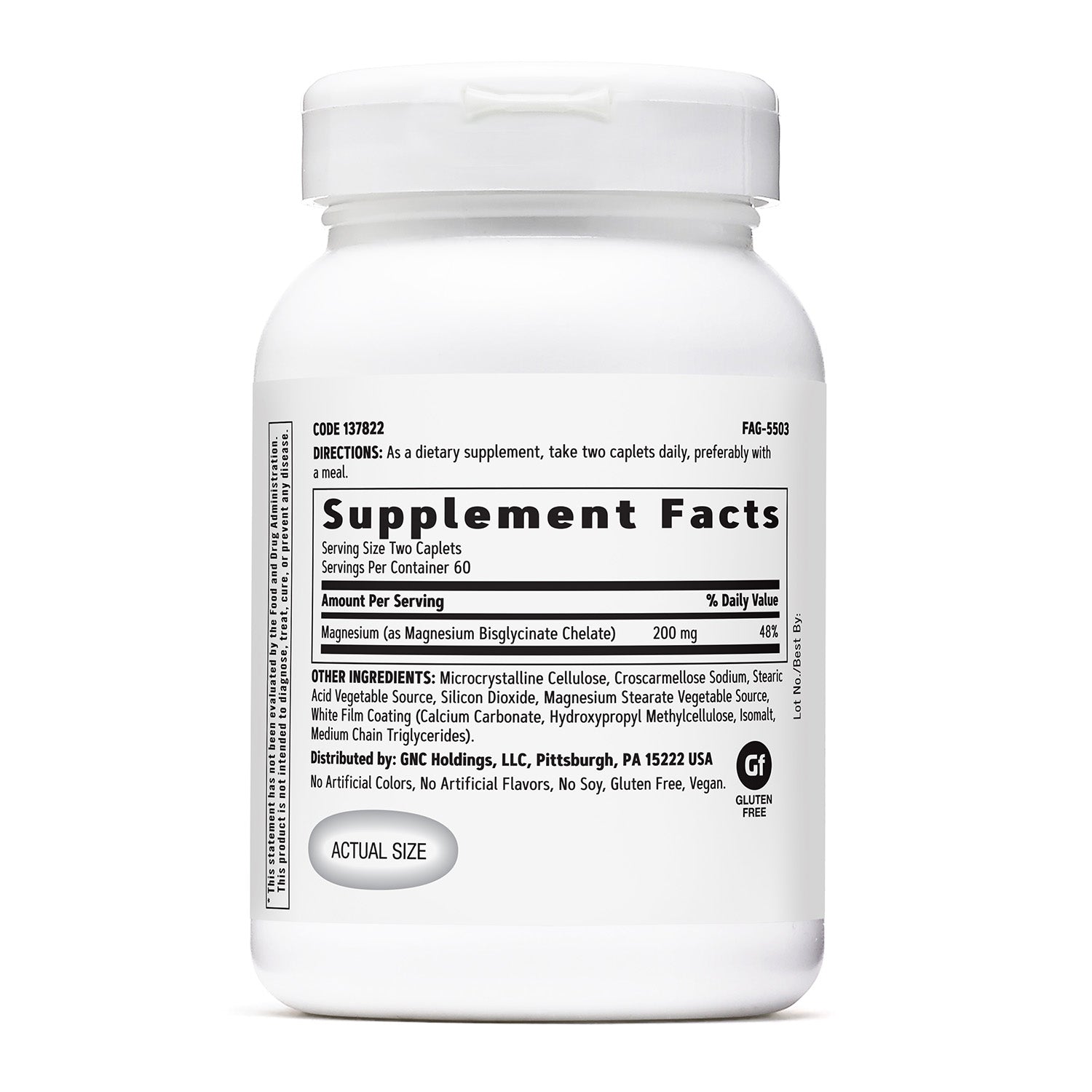 GNC Magnesium Glycinate 200 mg