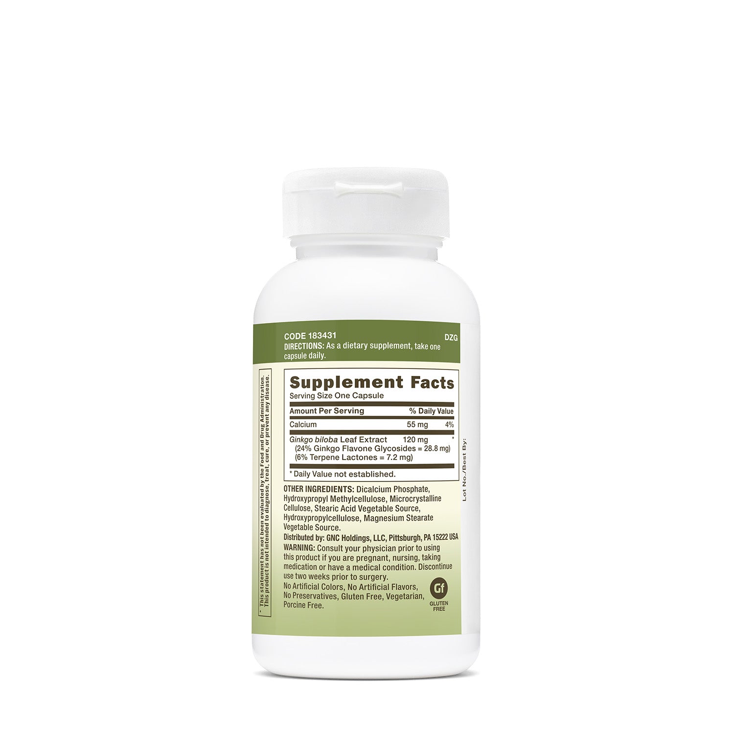 GNC Herbal Plus® Ginkgo Biloba 120 mg