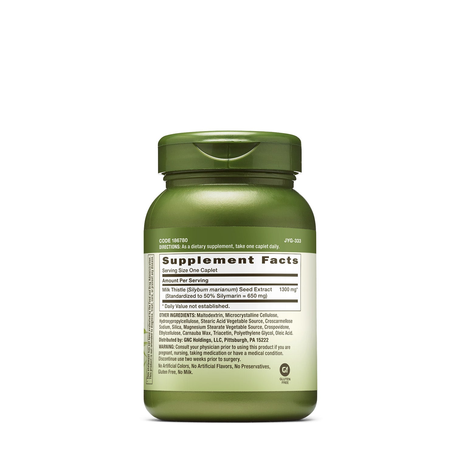 GNC Herbal Plus® Milk Thistle 1300 mg