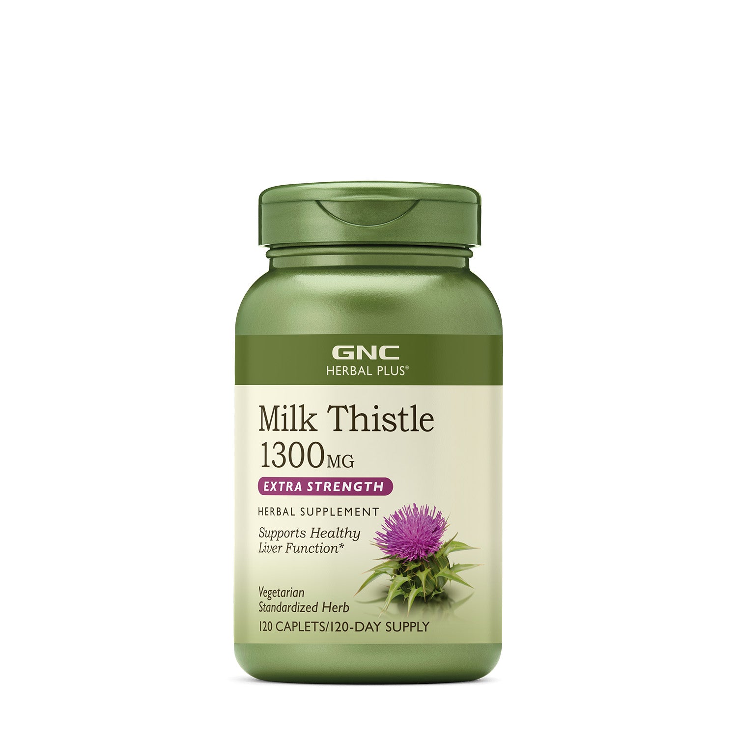 GNC Herbal Plus® Milk Thistle 1300 mg