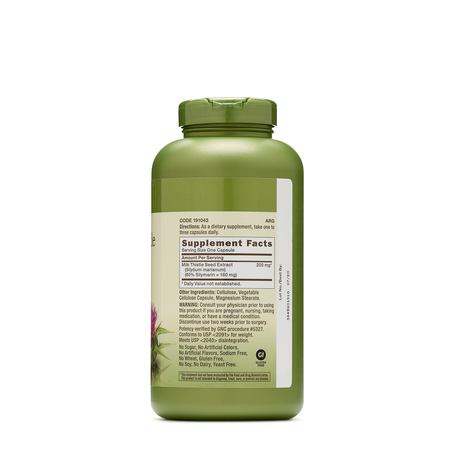 GNC Herbal Plus® Milk Thistle 200 mg